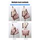 thumbnail image 2 of Bolsa de viaje para mujer, impermeable, de nailon, para esterilla de yoga, bolsa deportiva, paquete de equipaje (rosa), 2 of 6