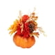 thumbnail image 1 of Calabaza artificial con flores falsas, modelo de calabaza de decorativa, centro de mesa de calabaza de otoño para decoración de oficina, hogar Naranja 22cmx20cm, 1 of 8