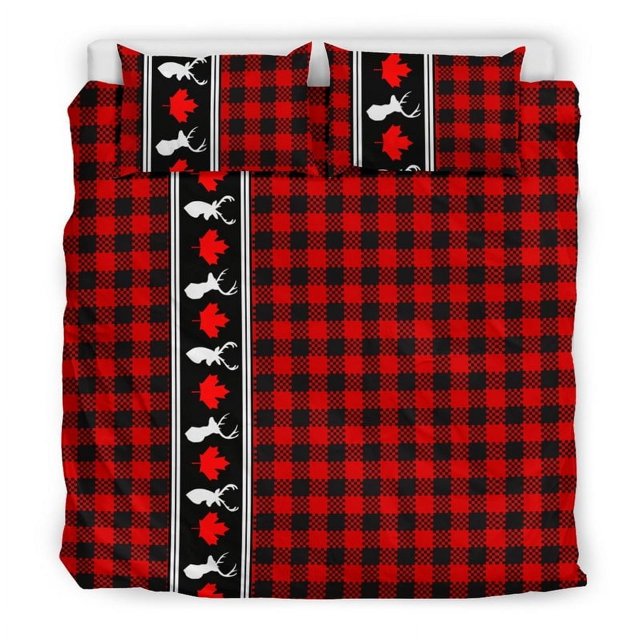 Juego de cama Canada Maple Leaf - Fundas nórdicas rústicas 11