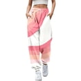 thumbnail image 1 of Pantalons pour Femmes Mode Décontractée Saint-Valentin Imprimé Amusant Taille Élastiquée Survêtement Pantalons de Robe pour Femmes Rose m, 1 of 4