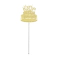 thumbnail image 4 of Brillante Ahueco Gloria Feliz Cumpleaños Glaseado de tarta Decoración para Bizcocho oro, 4 of 9