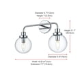 thumbnail image 3 of Living District Hanson 19 inch Wall Sconce in Chrome, 3 of 8