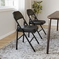 thumbnail image 4 of Ensemble de 4 Chaises Pliantes, Cadre en Métal, Supporte 350 Lb, 4 of 7