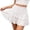 A-White660, variant on Wxolcjlv Womens Lace Ruffled Mini Skirt High Waist Tiered Layered Skirts