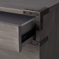 thumbnail image 4 of SAFAVIEH Couture Nisha Glam Nightstand with 3 Drawers, Light Grey, 4 of 16