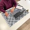 thumbnail image 3 of Sussexhome Large Mouse Pad for Desk - Cotton Mousepad for Desktop, Table, Office Desk Pad - Thin, Light, Portable Laptop Mat for Computer Mice - Machine Washable, Non-Slip, Foldable - 20" x 31.5", 3 of 8