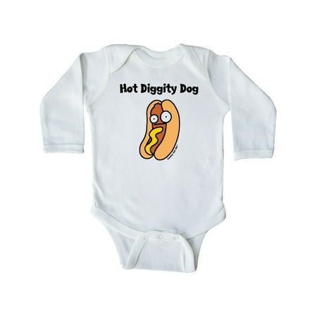 

Inktastic Hotdog Hot Diggity Dawg! Gift Baby Boy or Baby Girl Long Sleeve Bodysuit