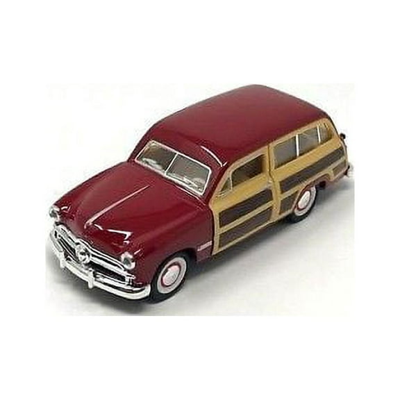 Kinsmart 5" 1949 Ford Woody Wagon Diecast Model Toy Car 1:40 Red