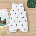 thumbnail image 2 of Toddler Baby Girl Rompers Baby Girls Romper Summer Sleeveless One-pieces Jumpsuit Cotton Linen Outfits Summer Jumpsuit For Girls Boys, 2 of 9