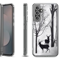 Shockproof Protective Phone Case Cover for Samsung Galaxy S25 FE, by OneToughShield - Forest Deer