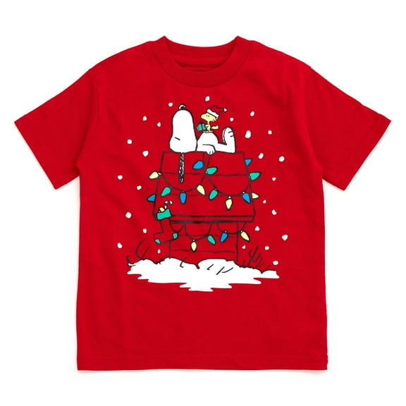 PEANUTS Woodstock Snoopy Christmas T-Shirt Toddler to Big Kid