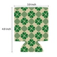thumbnail image 3 of 2 Pieces Sleeves Beer Cooler Bags Insulated Collapsible Beer Can Sleeve Green Four Clover Leaf Can Cooler Sleeve for Energy Drink & Beer, 3 of 3