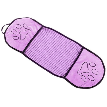 

Fovolat Quick Drying Dog Towel|Super Absorbent Microfibre Pet Towels for Dogs|Hand Wipe Design Soft Large Dog Towels 24.4x9.06 Inch Grey/Purple