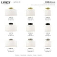 thumbnail image 2 of Livex Lighting Meridian 10" 1-Light Metal Semi Flush Mount in Black, 2 of 12
