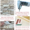 thumbnail image 4 of 20PCS 3D Wall Panels Peel and Stick Foam 3D Brick Wallpaper Peel and Stick Faux Stone Wall Panel Self-Adhesive Wallpaper (20PCS, Rock Color), 4 of 5