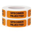 thumbnail image 1 of Spécimen Rejeté Soins de Santé Labels.5 x 1.5" Rectangle - 500 Pack, 1 of 3
