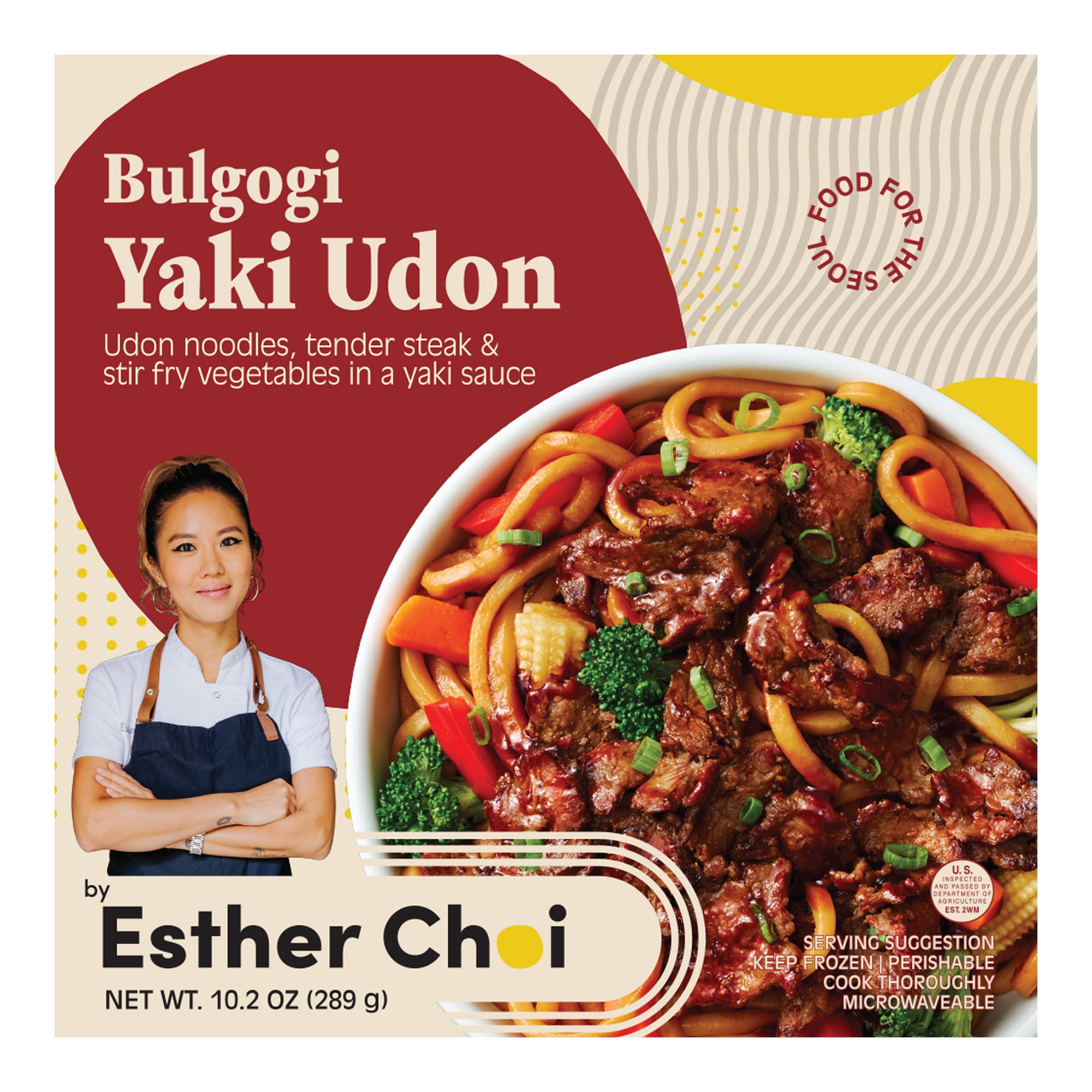 Esther Choi's Bulgogi Yaki Udon with Tender Steak and Stir Fry Vegetables, 10.2 oz (Frozen)