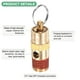 thumbnail image 2 of Uxcell 4-Pack Válvula de Seguridad de Liberación de Presión para Compresor de Aire, Válvula de Ventilación Automática de Rosca de Latón Macho de 1/4" NPT 200 PSI, 2 of 5