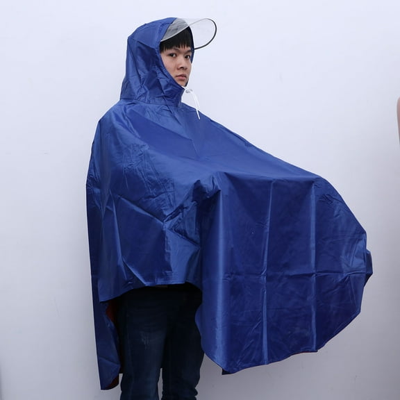 FELTECHELECTR Cycling Rain Poncho Heavy Duty Poncho Oxford Fabric Reflective Men 1Set for Rainy Days