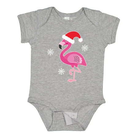 

Inktastic Christmas Holiday Cute Flamingo Girls Baby Bodysuit