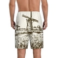 thumbnail image 6 of KLL Dutch Windmill for Men's 1-Pack Shorts,Sleep Pajama Shorts for Men Soft Pj Shorts Men's Pajama Bottoms Sleepwear -3X-Large, 6 of 7