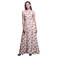 thumbnail image 1 of Bimba Robe Longue Sans Manches pour Femmes à Imprimé Floral Style Chic Maxi-Robe-Xxx-Grand, 1 of 5