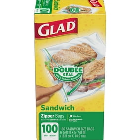 Ac 803 6 Piece Assorted Knife Roll Protectors Multi Colored Glad Zipper Food Storage Sandwich Bags 100 Ct