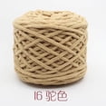 thumbnail image 1 of Nvzi Hilo de algodón para ganchillo, hilo fino para tejer a ganchillo, hilo de poliéster suave y duradero para tejer a mano y proyectos de manualidades, hilo color camel, 2 rollos., 1 of 4