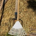 thumbnail image 3 of OUNONA 28 Inch Plastic Leaf Rake for Yard and Lawn, Lightweight Garden Tool with Comfortable Handle, 3 of 8