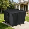 thumbnail image 5 of POMER Fire Pit Cover, 32x32 inch Waterproof Square Outdoor Firepit Cover for Propane Gas Fire Table, 5 of 7