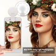 thumbnail image 4 of Light Mini Selfie Ring Light Rechargeable Selfie LED Camera Light with 3 Levels of Brightness Makeup Light Ring, 4 of 7