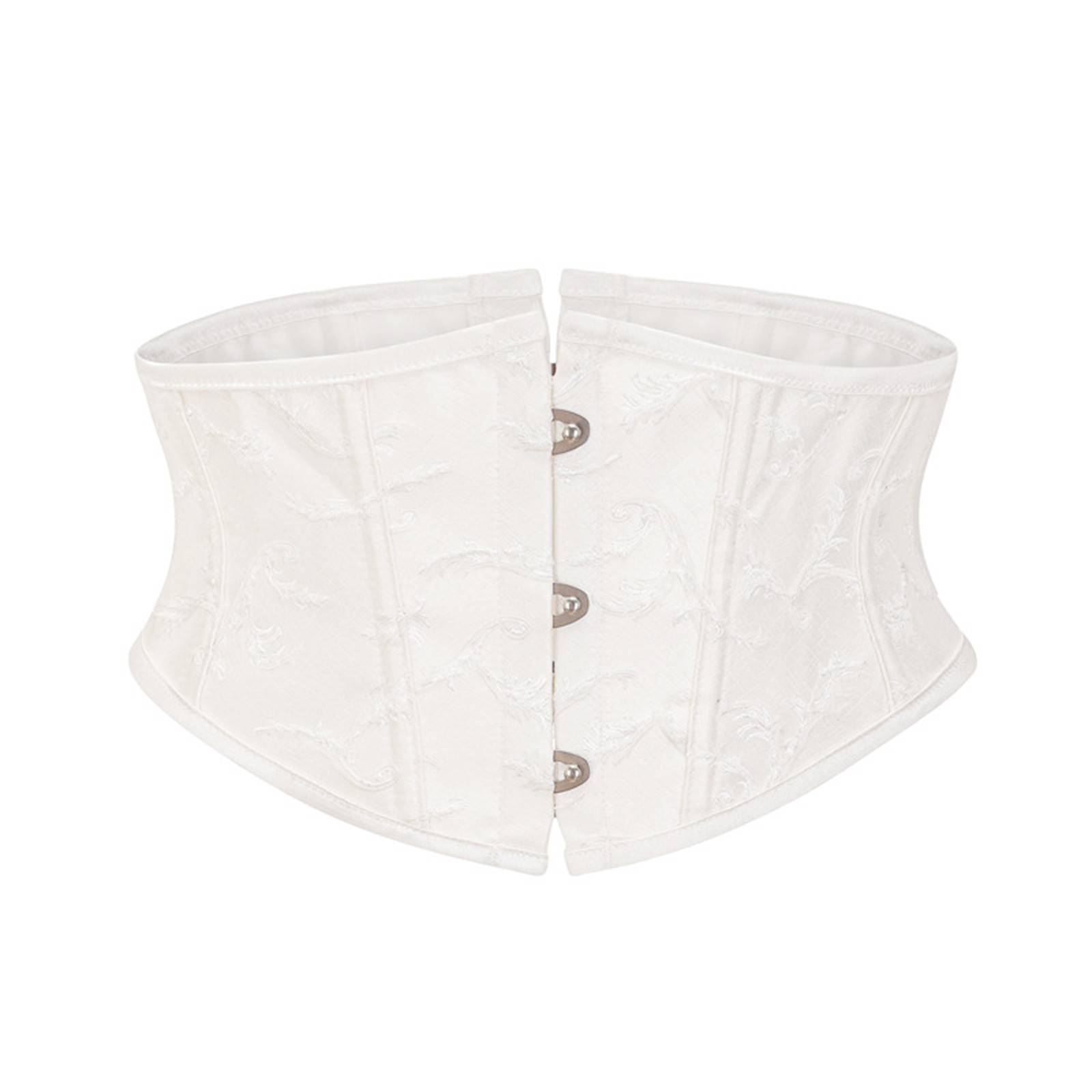 Corset Grande Taille Bustier Pour Femme | Fermeture Lacets Dos | Brocart Dentelle | Taille Ajustable 45-91 Cm