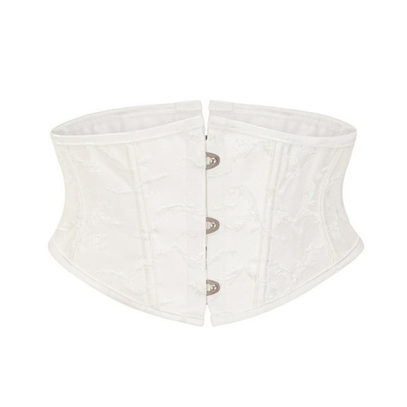 Ltctricy Corset Top for Women Vintage Floral Tie Back Strapless Vintage Waist Trainer Shapewear Bandeau Tops Tube Crop Tops