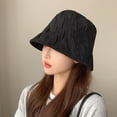 thumbnail image 5 of vnanda Solid Color Bucket Hat Stylish Unisex Bucket Hat for Winter Fall Solid Color One-piece Fisherman Hat with Elastic Band for Men Women Windproof Outdoor, 5 of 7