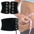 thumbnail image 2 of Women High Waist Slimming Ultra Wide Tummy Soft Corset Belt Black Body Shaping, 2 of 4