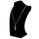 thumbnail image 4 of Collar colgante grande de rhinestone oro Sunnimix, cadena de 70 cm, moda, 4 of 8