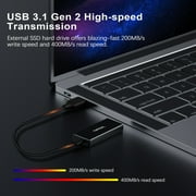 120G External SSD TOPESEL USB-C 3.1Mini Portable SSD Solid State Drive