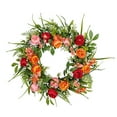 thumbnail image 2 of Mini Decor,Mini Peony Simulation Spring Flower Wreath Realistic Appearance Long Service Life Versatile Welcome Sign,Festive Decor for Courtyard Door Hanging Home Wedding Banquet Holiday Decors, 2 of 9