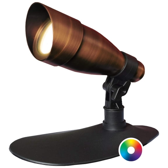 Ignite Landscape Lighting 9-Watt Bronze LED Color Changing Spotlight for Landscape Lighting, Ponds, and Water Features - 9WCC-BZ