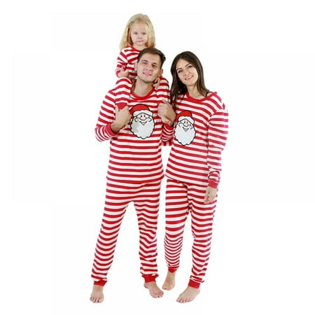 

AVAIL Family Pajamas Sets Christmas PJ s with Pattern Printed Tee and Plaid Bottom Loungewear