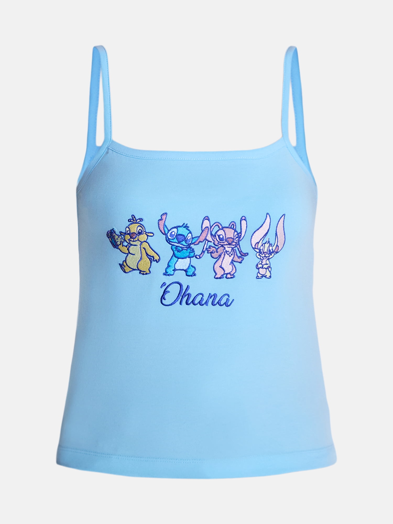 Disney Women's Stitch Embroidered Tank Top, Sizes XXS-XXL