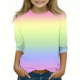 thumbnail image 2 of YTCAMLO Girls Long Sleeve Shirts Soft Cotton Casual Long-Sleeve T-Shirts Tie-Dye Basic Tees for Teen Girls Youth,Long Sleeve Shirts for Girls 3-12 Years, 2 of 5