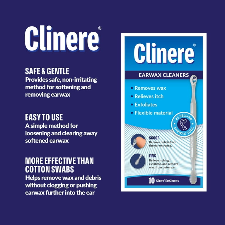 Clinere Ear Cleaners for Earwax Removal, 10 Ct
