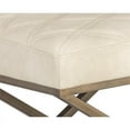 thumbnail image 4 of Sunpan Wisconsin 23.5" Mid-Century Faux Leather Bench in Bravo Cream, 4 of 7