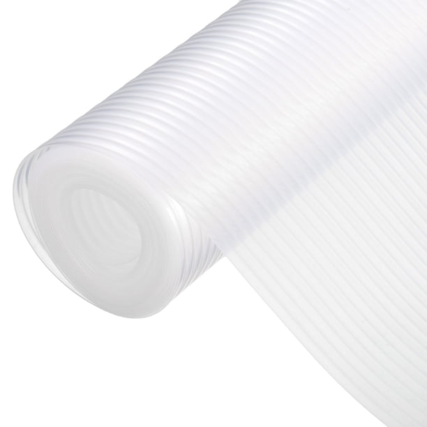 Forros de estante Uxcell para gabinetes de cocina, forro de gabinete antideslizante de 11.8 pulgadas x 9.8 pies, forro de cajón transparente EVA