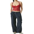 thumbnail image 2 of Camisole pour Femmes Sans Manches Crop Tops Ajustés à Bretelles Spaghetti, 2 of 5