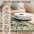 thumbnail image 6 of Design&I 8'x10' Washable Area Rug Oval Vintage Dining Trailing Vine Border Scroll Farmhouse Table for Living Room, Family Extra Large Skid-Resistant Low Profile, 6 of 7