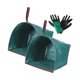 thumbnail image 1 of 2 piezas Bolsas de jardín para escombros, recolectando hojas de hojas de desecho de patio portátil con guantes para comunidades patio trasero al aire 270L 105CMX56CMX43CM, 1 of 8