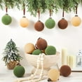 thumbnail image 6 of FastXmas 15 Pcs Christmas Balls Set 3.14 Inch Velvet Christmas Balls Flocked Christmas Tree Ornaments,Plastic Shatterproof Balls Christmas Decorative Hanging Ornaments for Xmas Tree Holiday Outdoor, 6 of 8