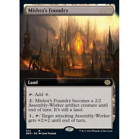 MtG The Brothers' War Rare Mishra's Foundry (Extended Art) #372